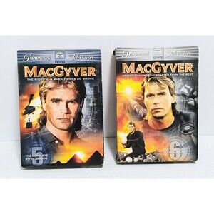 2006 PARAMOUNT TELEVISION MACGYVER COMPLETE SEASON 5 & 6 DVD BOX SETS